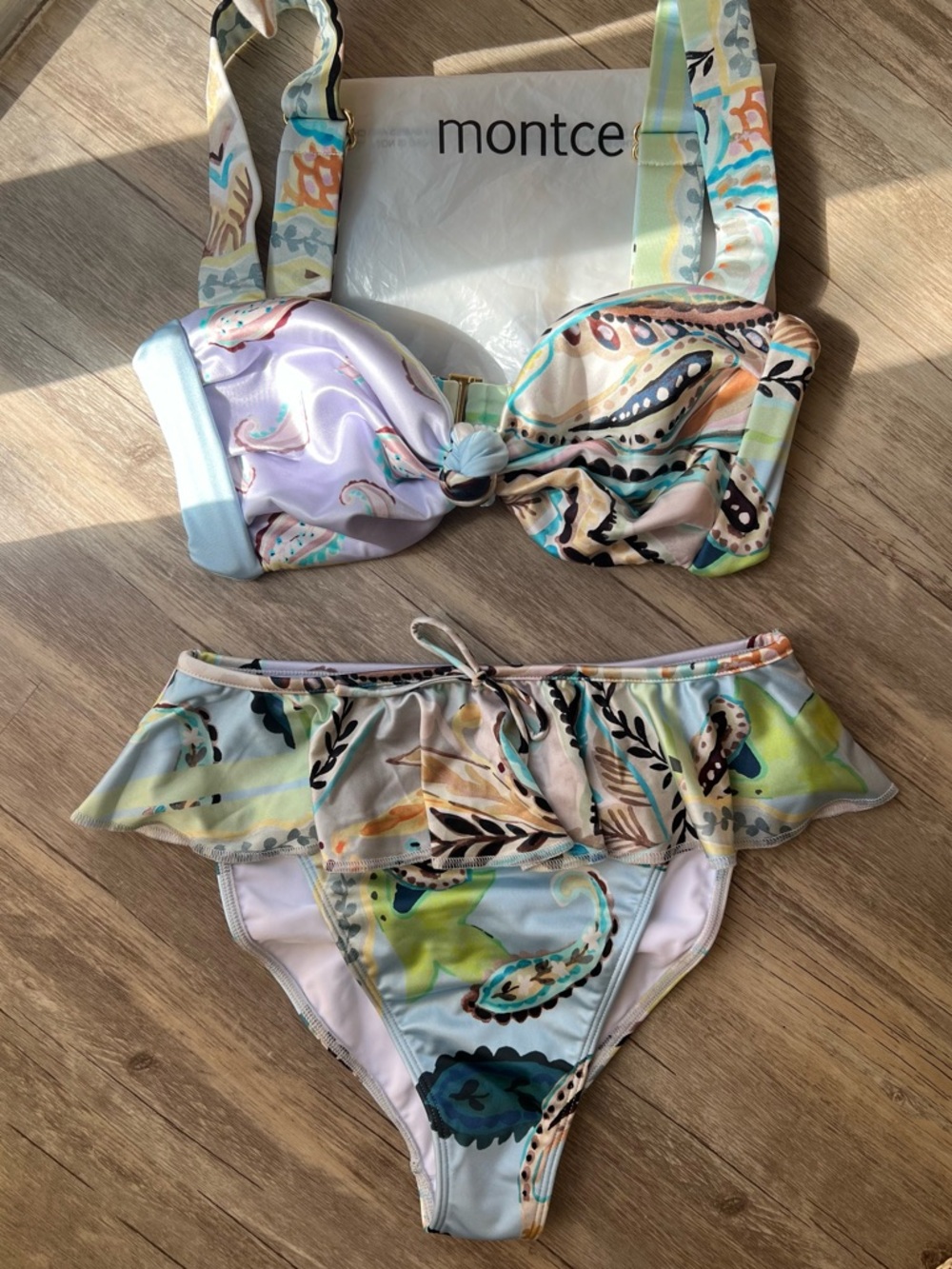 NWOT Montce St Barths Hayden Bikini Top Size S & Tamarindo Bottoms Size M**
